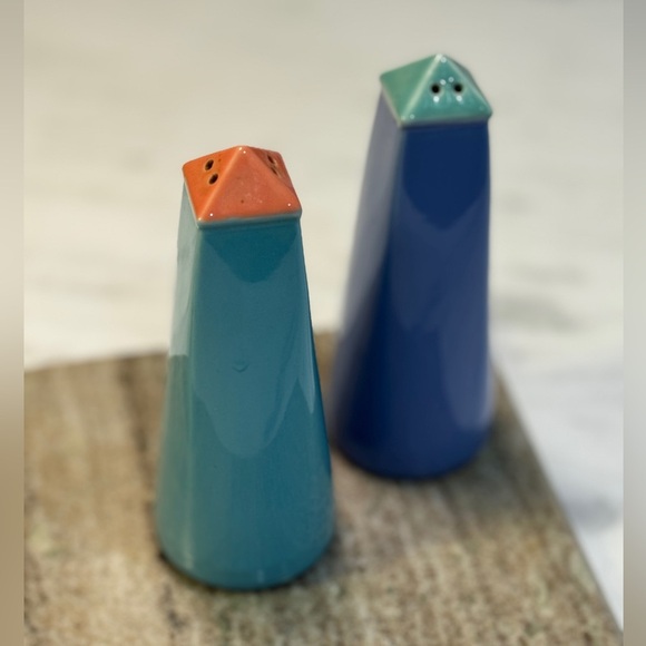Vintage Lindt Stymeist Colorways Salt Pepper Shakers 80’s - Picture 2 of 4